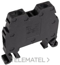 BORNE PARA CARRIL DIN 1,5mm² TORNILLO NEUTRO FASE NEGRO
