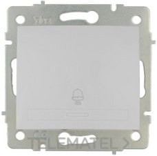 PULSADOR CAMPANA 10A 250V SERIE EUROPA 83x81 BLANCO
