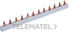 PEINE TETRAPOLAR 14x4 MÓDULOS SECCIÓN 10mm2 63A LONGITUD 1m