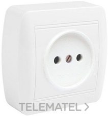 BASE FIJA 2P 16A 250V 74x72x28 BLANCO