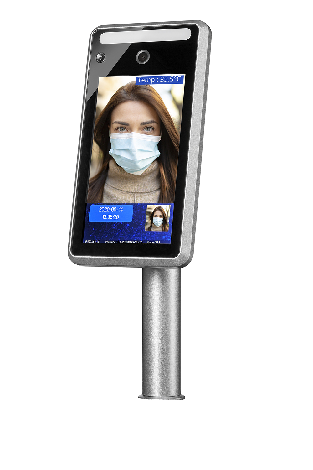 TERMINAL DE DET. TEMPERATURA Y REC. FACIAL GM-ACBT