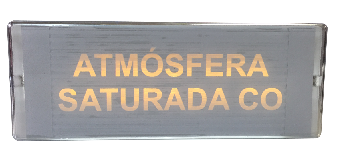 LETRERO LET-CO ATMOSFERA SATUR