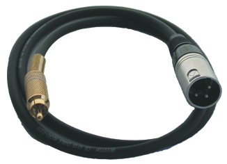 CABLE CONEX. 1M RCA-M/XLR-M