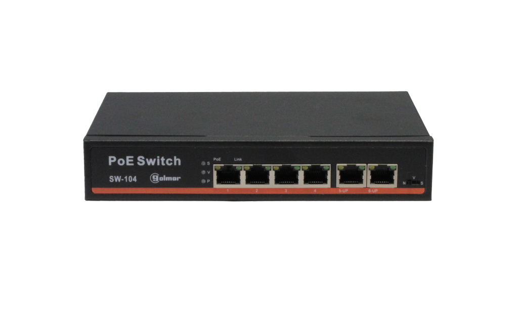SWITCH SW-104 4POE 2xUPLINK